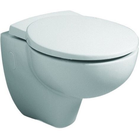 Abattant WC JOLY avec couvercle, charnière amovible : acier inoxydable, avec mécanisme de fermeture amortie, blanc GEBERIT