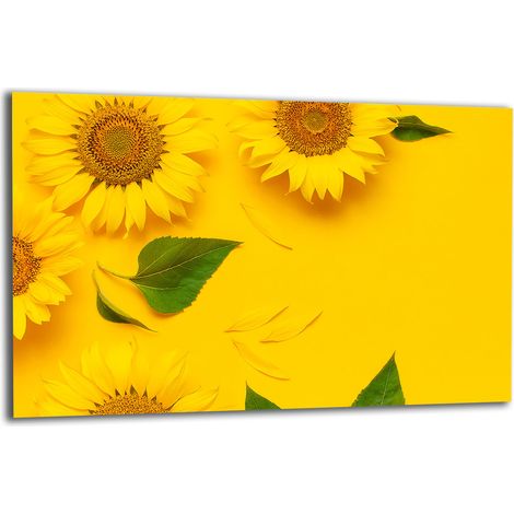 PLAQUE DE PROTECTION EN VERRE POUR CUISINIÈRE 80x52 FLEURS (1/5)