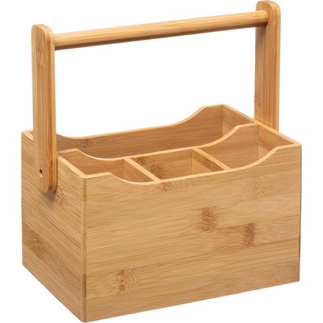 Küchenzubehör-Halter mit Griff, Bambus (1/3)