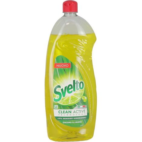 SVELTO CLEAN ACTIVE DETERSIVO PIATTI 930 ML ZENZERO E LIMONE (1/2)