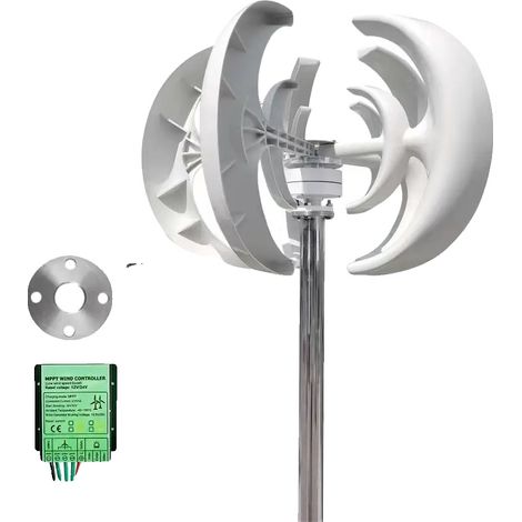 Generador eólico de eje vertical, fuente de energía renovable, con controlador gratuito, 3000 W, 48 V (1/2)
