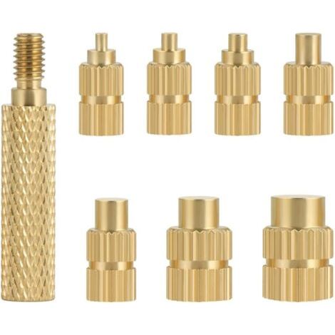 8 Pièces Pointe Fer à Souder, Set Fusion du Fer à Souder pour M2 M2,5 M3 M4 M5 M6 M8 Inserts Filetés Impression 3D