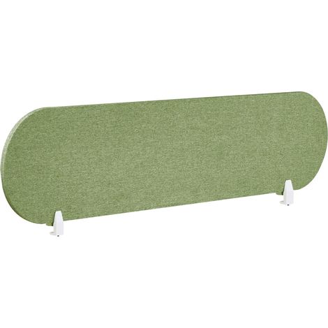 Séparateur de Bureau en PET Acoustique Recouvert de Tissu 160 x 40 cm Vert Sparky