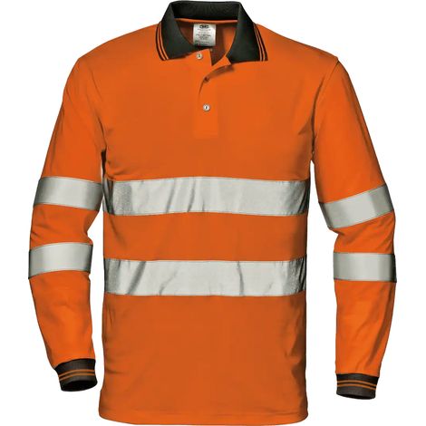SIR SAFETY SYSTEM MAX CONFORT Polo de travail réfléchissant orange haute visibilité Taille XL