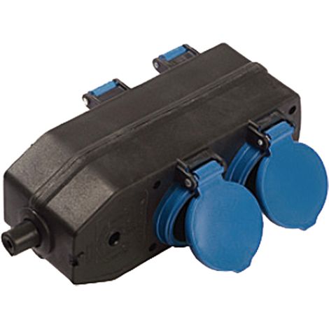 Toma de distribución de 4 vías, 230 V 16 A IP44