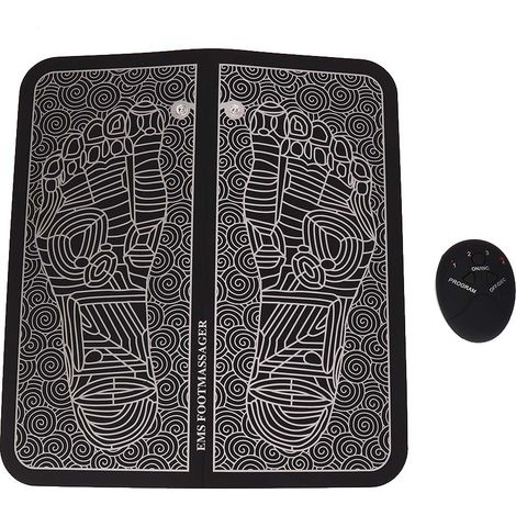 Lot électrostimulation EMS pieds, masseur acupuncture rechargeable, stimulateur musculaire batterie, coussin massage électrique (1/5)