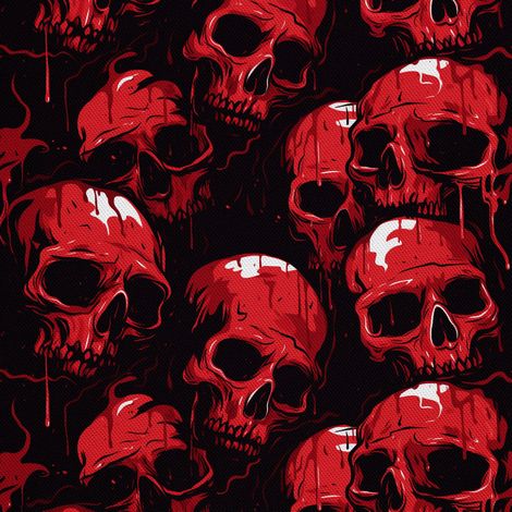 Tela decorativa para exteriores Oxford - Motivo de calavera I DX4749 (1/5)