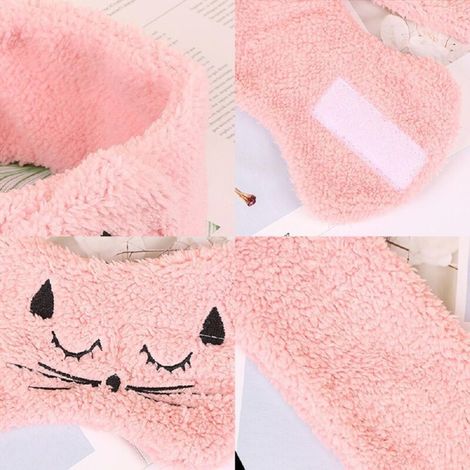 Verstellbares, weiches Turban-Stirnband für Damen, elegantes Haaraccessoire mit Katzenmuster (1/3)