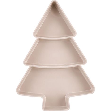 Creative Christmas Tree Shape Candy Snack Nuts Dried Fruit Plastic Tray Snack Bowl Breakfast Tray Wedding Party Dessert (1/5)