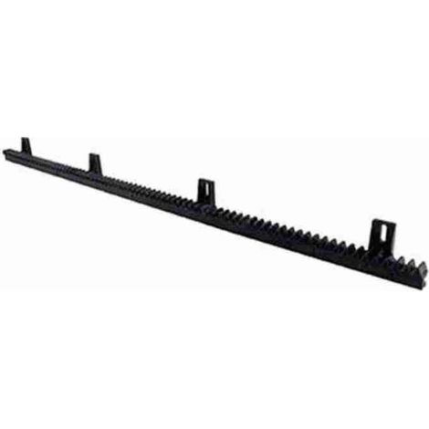 Nice ROA66 - Zahnstange M4 25x20x1000 mm asolata in nylon mit Metalleinsatz sechs Befestigungspunkte. Für Tore bis 800 kg