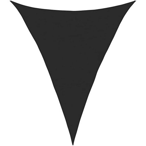 Vela Parasole Telo Ombra Parasole a Vela 160 g/m² Nera 4x5x5 m in HDPE (1/4)