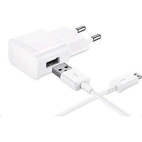 Câble de données USB compatible 8X + chargeur mural blanc - Câble de données avec interface micro USB, chargeur mural de 1 mètre (1/5)