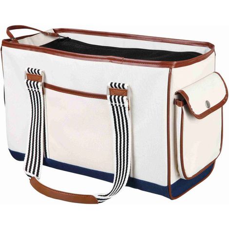 Borsa elisa 20×26×41cm colore bianco per cani (1/5)