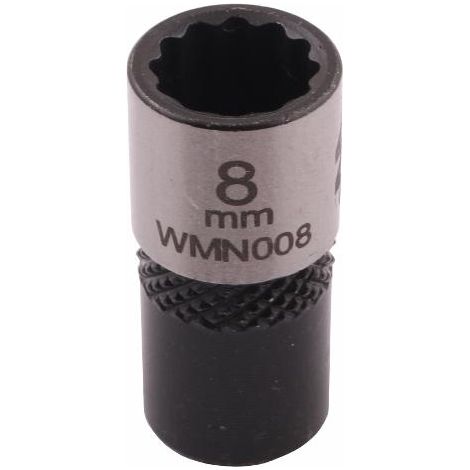 Douille 1/4" à douze pans. 8 mm. CrV50BV30. DIN 3124. Waryński (1/4)