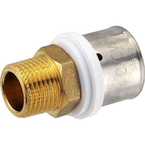 Pressfitting-Übergang 26 x 3,0 mm - 1/2 Zoll Außengewinde für MV-Rohr (1/2)