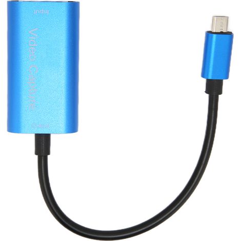 Carte d'acquisition vidéo HDMI vers micro, périphérique de capture de streaming vidéo en direct 4K haute définition pour jeux, carte d'acquisition pour ordinateur portable MICRO, convertisseur vidéo h (1/5)