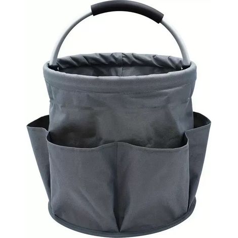 Panier de jardin tissu résistant pliable, sac porte‑outils multi‑poches pour le jardinage et les travaux extérieurs (1/5)