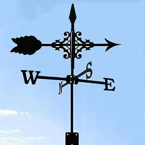 Heavy Duty Metal Weather Vane with Stand for Roof and Garden Decorative (1/5)