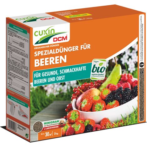 Cuxin Beerendünger Obstdünger 3 kg Obstbaumdünger Erdbeerdünger Heidelbeeren (1/3)