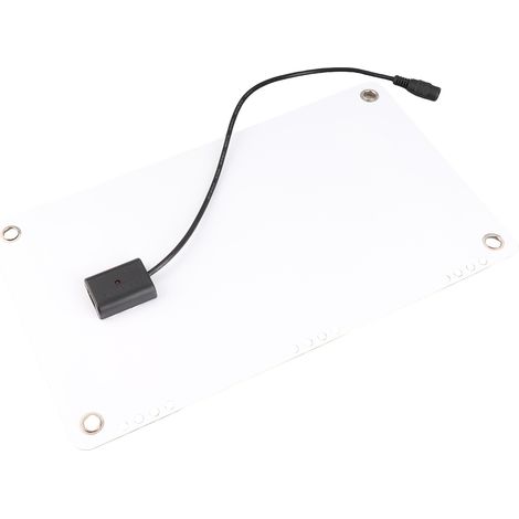 Chargeur Solaire de Batterie de Voiture 8,5W/12V avec Prises Cigarette et Clips Alligator Panneau Semi-flexible Polycristallin 410mm 197mm Mainteneur Portable pour RV Moto Bateau Tracteur (1/5)