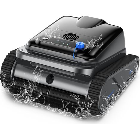 Poolroboter, kabelloser Poolreinigungsroboter Akku, 5100mAh 240 Minuten Batterielaufzeit, 4 intelligente Reinigungsmodi(Boden/Wand/Wasserlinie/integriert), Poolsauger Ideal für Pool bis zu 200㎡