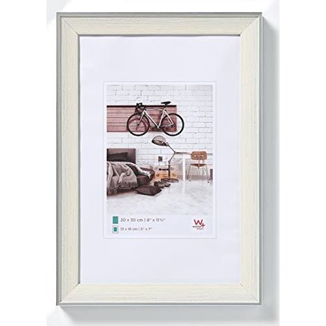 Bilderrahmen axolia Bohemian creme 30x40 cm silber (1/5)