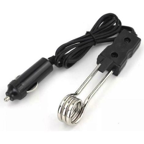 Chauffe-eau électrique portable 12V/24V pour voiture, sûr et élégant, avec prise allume-cigare pour thé, café et autres boissons. (1/4)