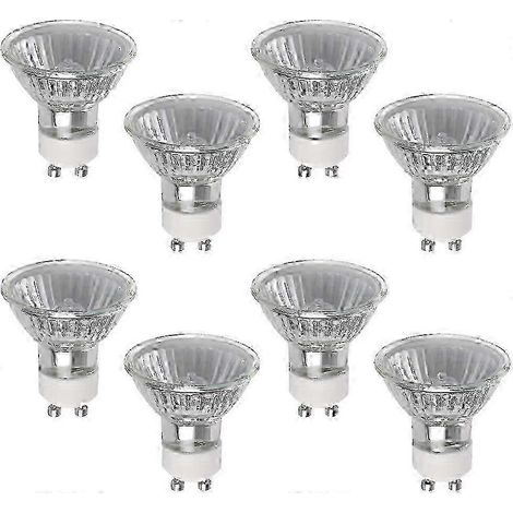 Ampoule halogène GU10 50W, lot de 8, 2800K, dimmable, pour éclairage de studio (1/5)