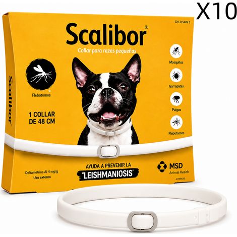 10er-Pack Floh- und Zeckenhalsbänder für Hunde, 48 cm – Schützt vor Flöhen, Zecken und Mücken – Bis zu 12 Monate Schutz – Verstellbar und wasserabweisend – Für kleine und mittelgroße Hunde (1/5)
