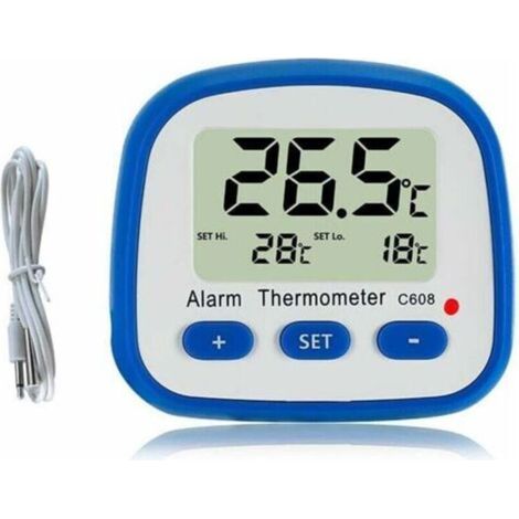 Thermomètre numérique pour réfrigérateur et congélateur - Avec aimant et support