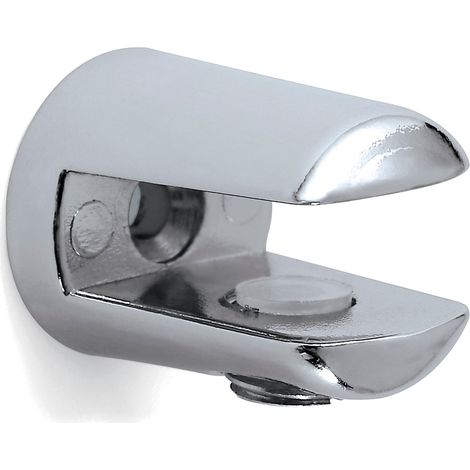 Soporte Fijo para Baldas de Cristal y Madera  Fabricado en Zamak  Acabado en Cromo Brillo  Para Baldas con Espesores de 3-6 mm  Medidas 181824 mm  Sistema de Fijación Atornillado  1 Unidad - (1/6)