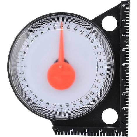 Neigungsmesser, Winkelmesser, Wasserwaage, Neigungsmesser mit Magnetfuß (schwarz) (1 Stück)