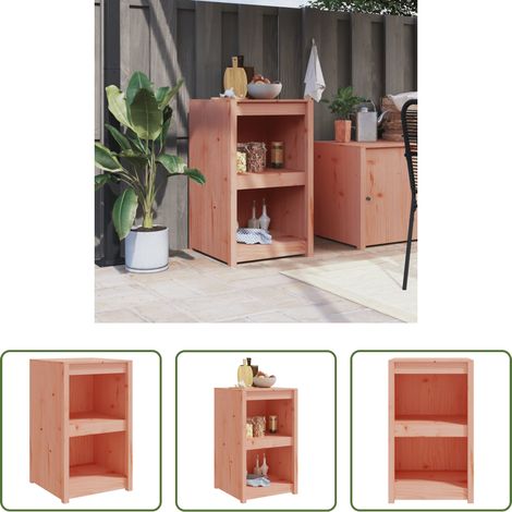 Cuisine extérieure - Armoire de cuisine d'extérieur MEPPEL 55x55x92 cm bois massif douglas (1/5)