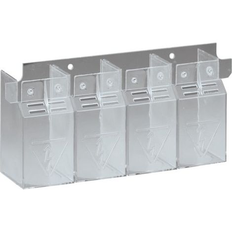 Capot cache borne 4P inter 200 - APPAREILLAGE DE TETE HAGER HZC204