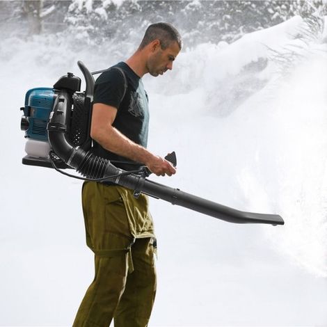 4 Stroke 75.6CC Gasoline Leaf Blower Backpack Gasoline Engine Leaf Blower 498CFM