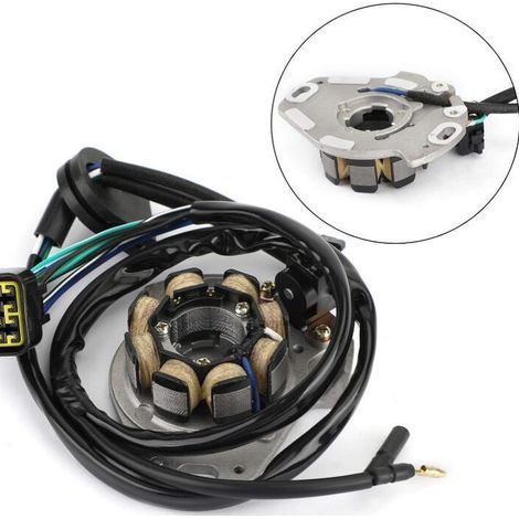 Compatible with the professional two-stroke magnetic ignition coil for Honda CR250R 2000-2001 / CR125R 2001 off-road motorcycle, original part number 31100-KZ3-J21. (1/4)