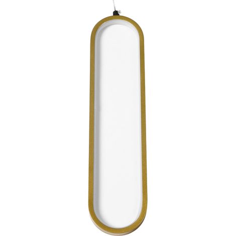 Lustre simple 18W LED contemporain 3 températures de couleur lampe suspendue 85-265V pour chambre et salon or (1/5)