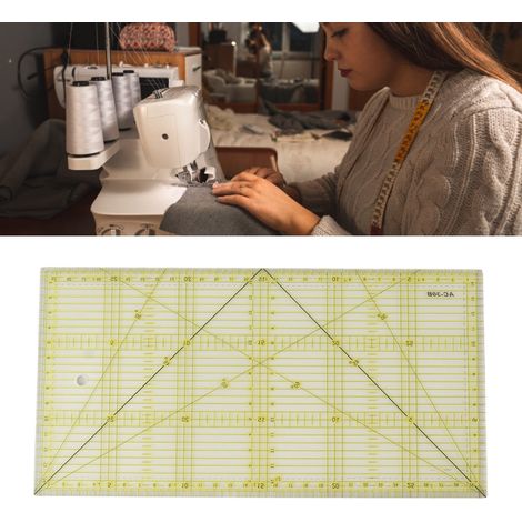 Outils de couture, outils de mesure, résistance de l'acrylique, règle pour vêtements, règle pour patchwork, règle de couture (1/5)