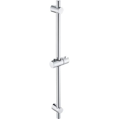 Barre de Douche Acier inoxydable Ensemble de Douche 68cm Avec Support de Douche Dimensions 68 x 2,2 cm, chromé (1/5)
