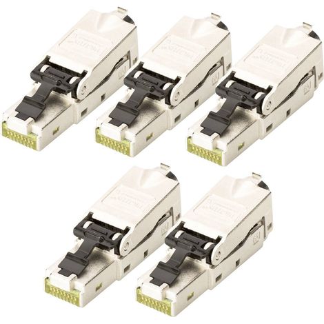Digitus DN-93631-5 Module RJ45 encastrable Keystone CAT 6a 5 pc(s) Y226243
