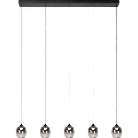 Lampe suspendue à 5 lumières Tamino Noir - 74419/25/30 (1/3)