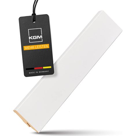 KGM Sockelleiste Mega weiß MDF foliert 16 x 58 mm 2,4 m