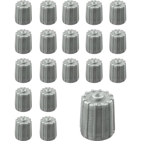 BRAVIX Flaconi 20PCS Bouchon Valve Pneu de Voiture, Bouchon Valve Pneu, Bouchon de Valve GM, Couvercle de Soupape, Cache-Poussière de Pneu de Voiture, Convient Aux Voitures,Camions,Vélos,SUV (1/5)