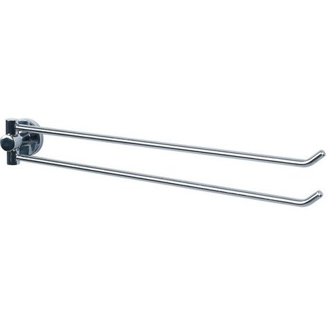 Toallero doble de pared Acero ATLANTIC Cromo Spirella (1/2)