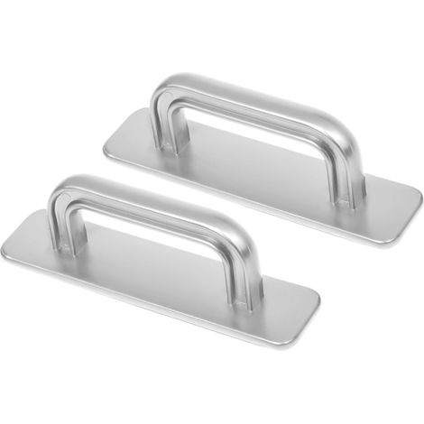 Ser Lot de 2 poignées autocollantes en plastique pour porte de balcon, sans perçage, à coller, pour fenêtre, tiroir, armoire, matériel de meubles (1/5)