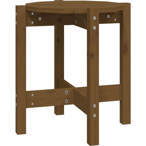 Maison Exclusive - Mesa de centro de madera maciza de pino marrón (1/5)