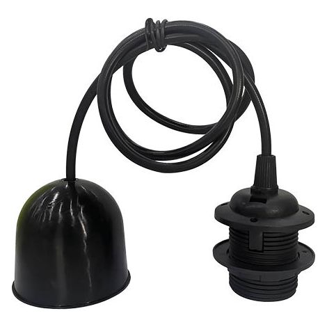 Colgante Cuval E27 1M Negro (1/2)