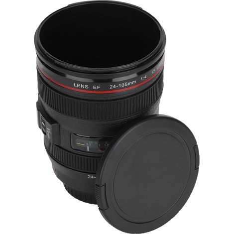 Tragbarer Kaffeebecher in Form eines Kameraobjektivs – Originelle Geschenkidee für Reisende (1/5)