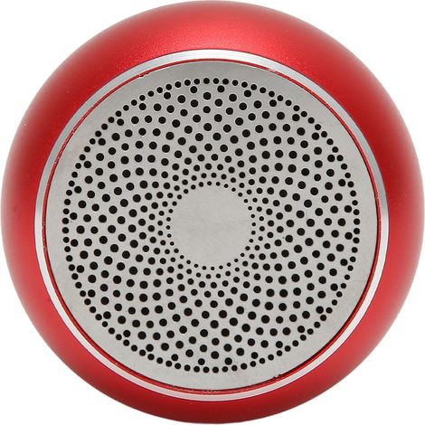 Enceinte Bluetooth compacte et légère, étanche IP67, sans fil et portable, idéale pour la douche, la chambre, le vélo ou la voiture (rouge). (1/5)