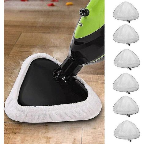6 Stück H2O Dampfmopp-Reinigungspads, Ersatz-Mikrofasertücher, waschbar